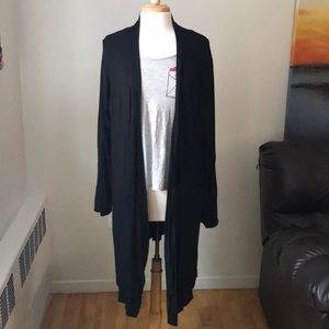 Gilligan & O’Malley black open cardigan size L/XL